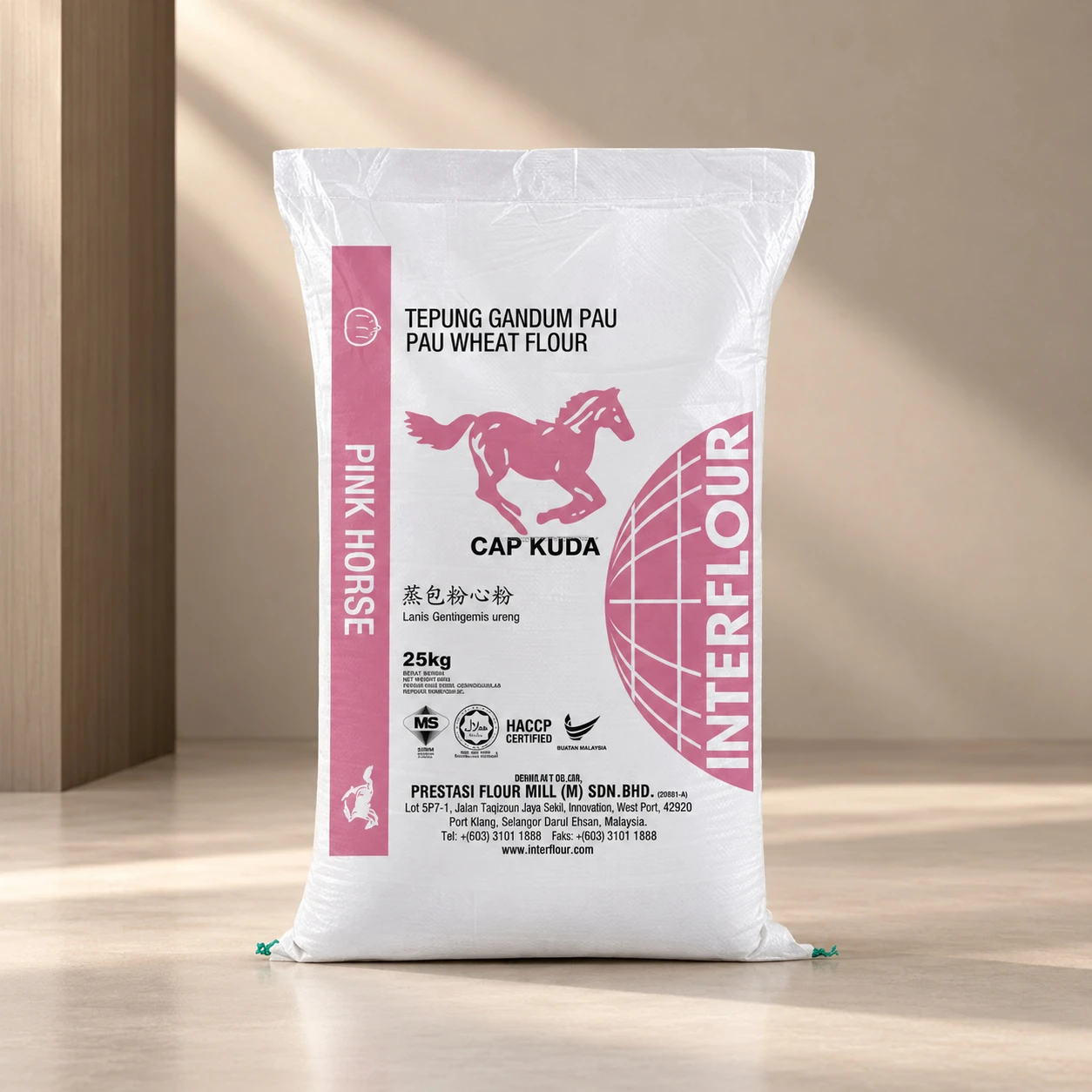 Cap Kuda Pink Horse Pau Wheat Flour